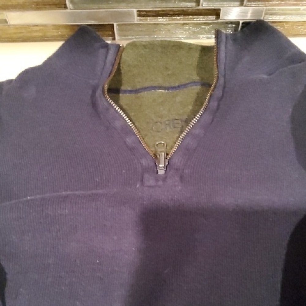 Daniel Cremieux Men's Dark Blue Zip-Up Sweater